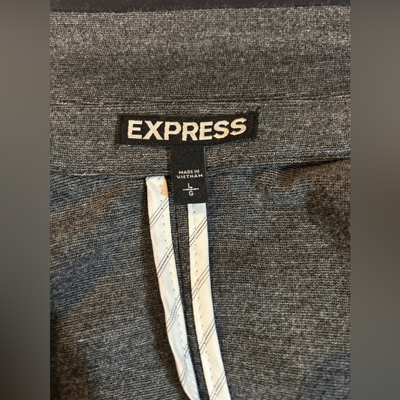 Express Gray with Black Trim Blazer in Size Large - Picture 8 of 8